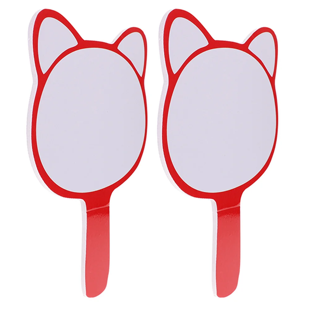 2pcs Single Side Whiteboard Handheld Scoreboard For Voting Auctions Judges Dry Erase Paddles Mini Writable Boards Small Student