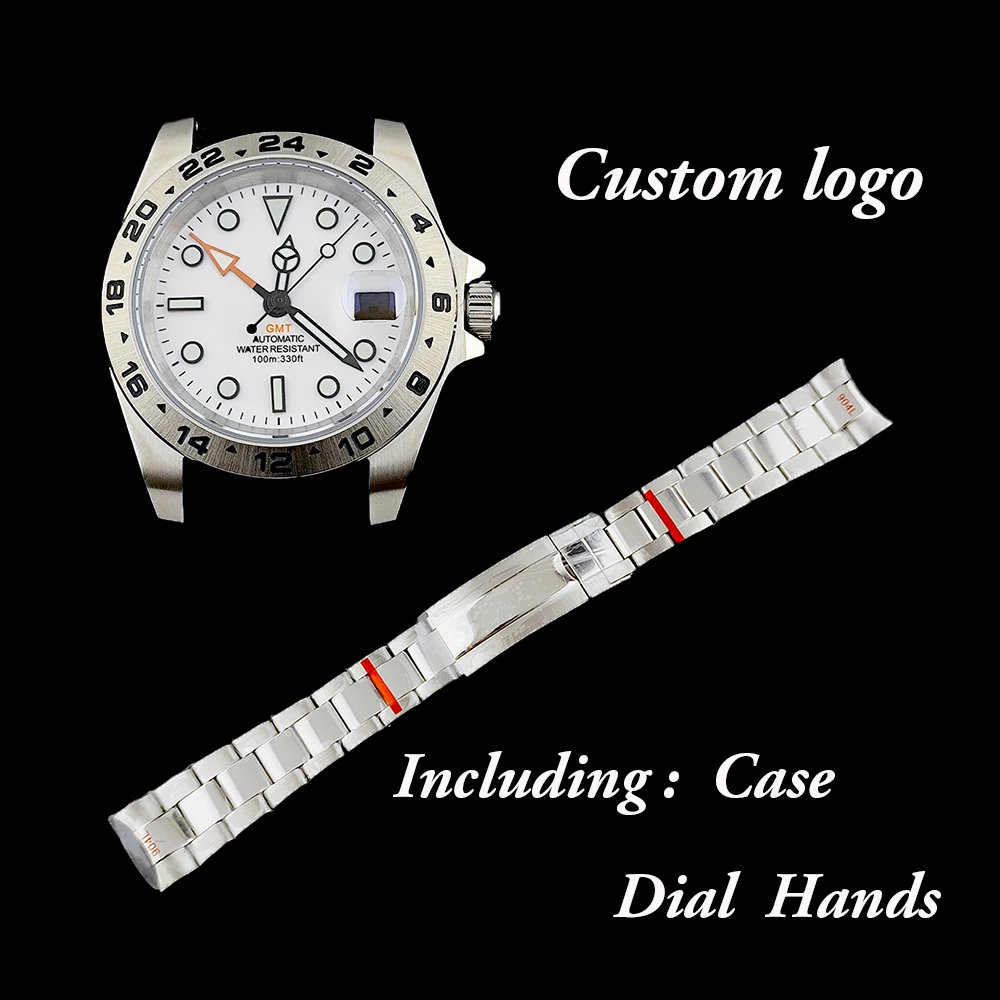 

Корпус для мужских часов NH34/NH35, корпус с индивидуальным логотипом, корпус из нержавеющей стали, подходит для механизма NH34/NH35, аксессуары для часов.