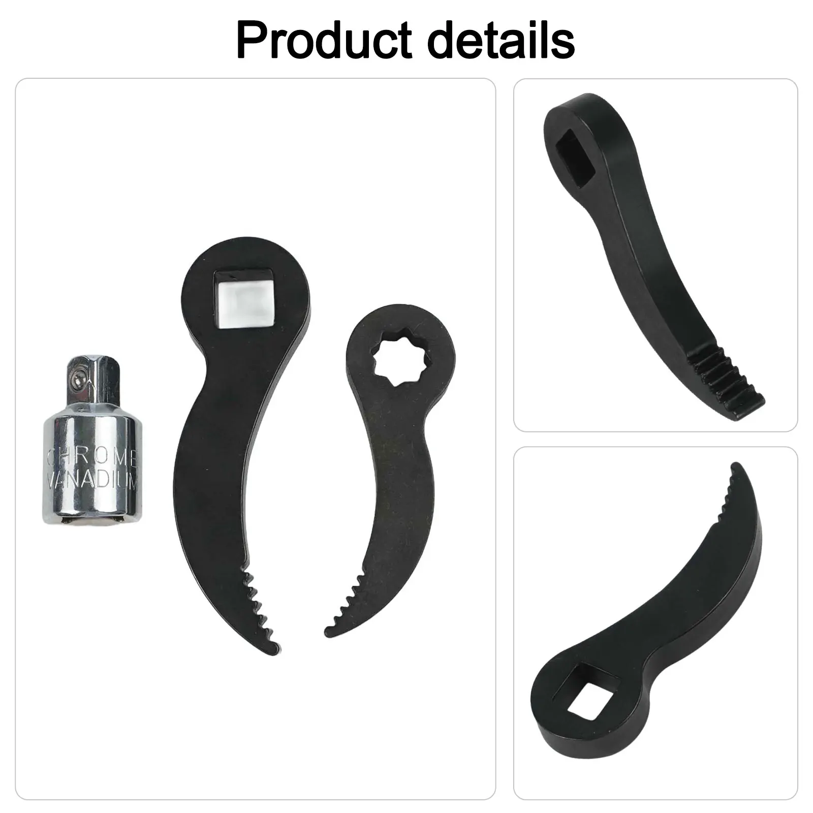 Streamline Your Repairs with the 3 Pcs Crowbar Wrench Adapter Set Compatible with Various Tools for Maximum Utility