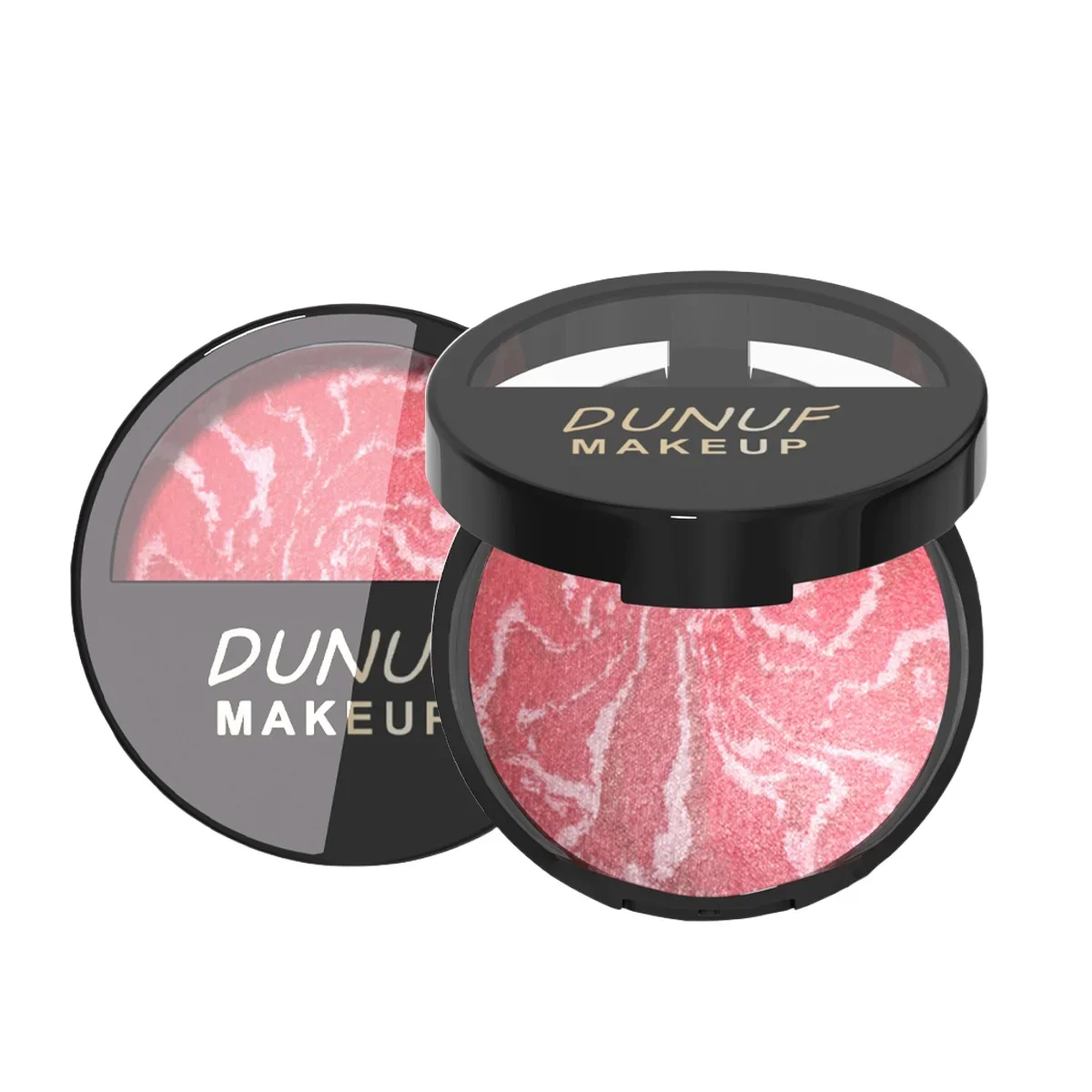 Paleta de rubor resistente al agua y de larga duración, polvo horneado de 3 colores, colorete suave ligero y transpirable, base correctora, maquillaje de 60g