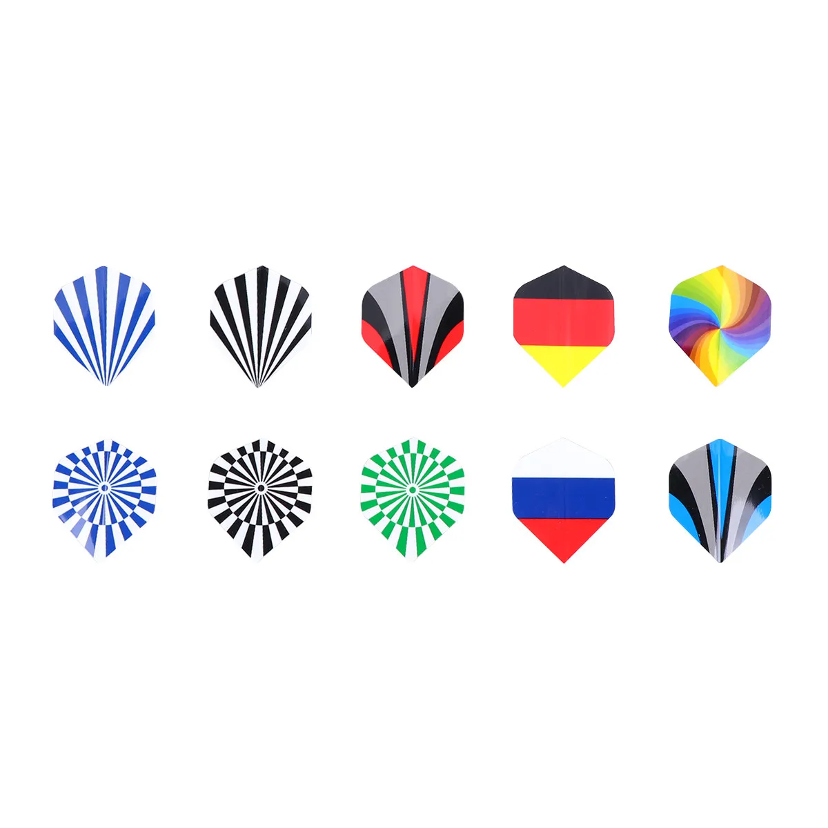 30Pcs Vibrant Dart Tail Wings Long-Lasting Material Superior Flight Stability DIY Customization Perfect Gift for Sports Lovers