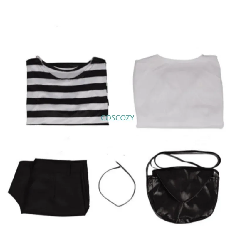 2025 New Angels of Death Rachel Gardner Cosplay Costume Halloween Cos Man Woman Full Set Coat T-shirt Shorts Neckbelt Ba