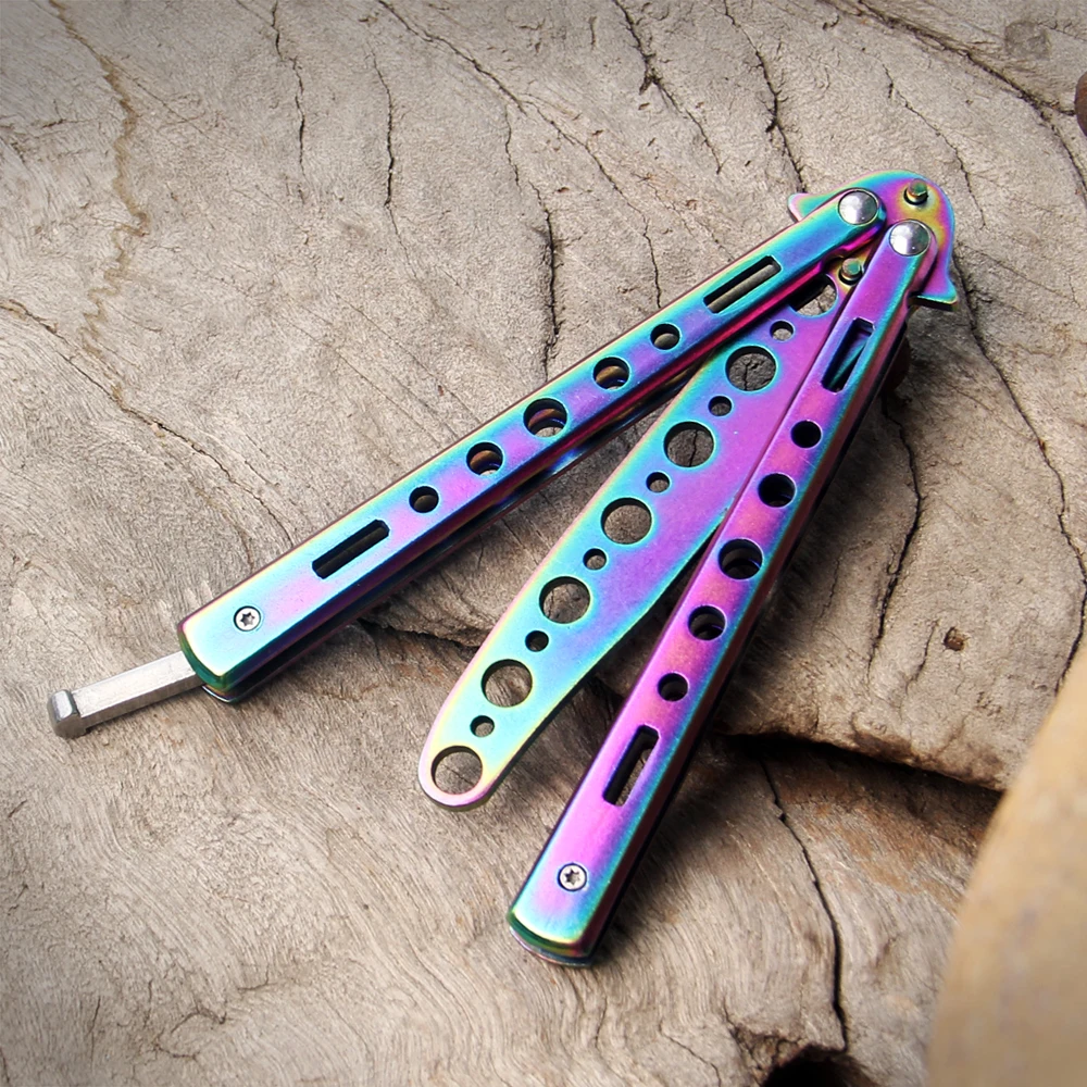 hand tool butterfly knife Butterfly Trainer, Unsharp-Blade Practice Training Tool Stainless Steel