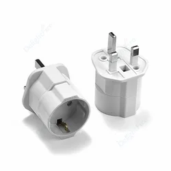 Adaptador de corriente Universal de cobre para Corea, Alemania, Rusia, UE a Reino Unido, convertidor europeo a británico, Singapur, Malasia, enchufe fundido tipo G