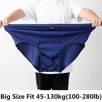 1Pcs  6XL 7XL 8XL Big Size Briefs Large Underwear For Men Underpants Cotton Breathable Boys Panties Undies Male Shorts Knickers