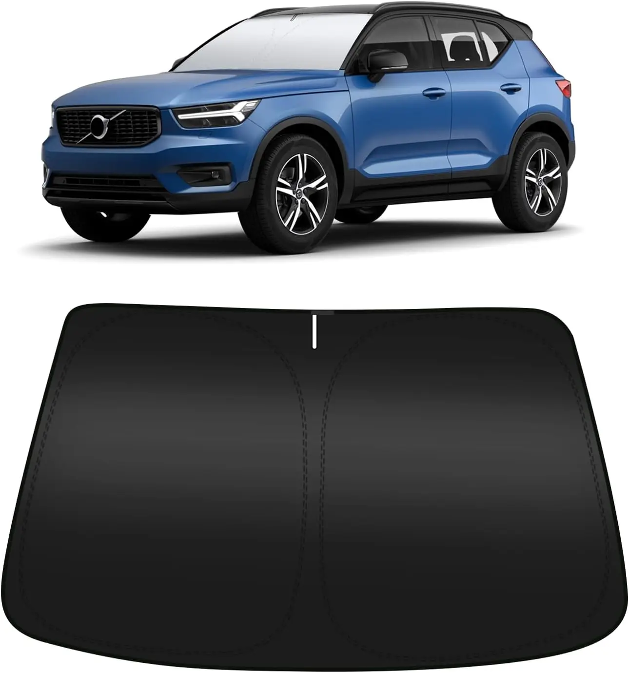 

Солнцезащитный козырек на лобовое стекло автомобиля, совместимый с Volvo XC60 2018-2024 2025 — Складной светоотражающий солнцезащитный козырек для защиты от ультрафиолета и снижения тепла