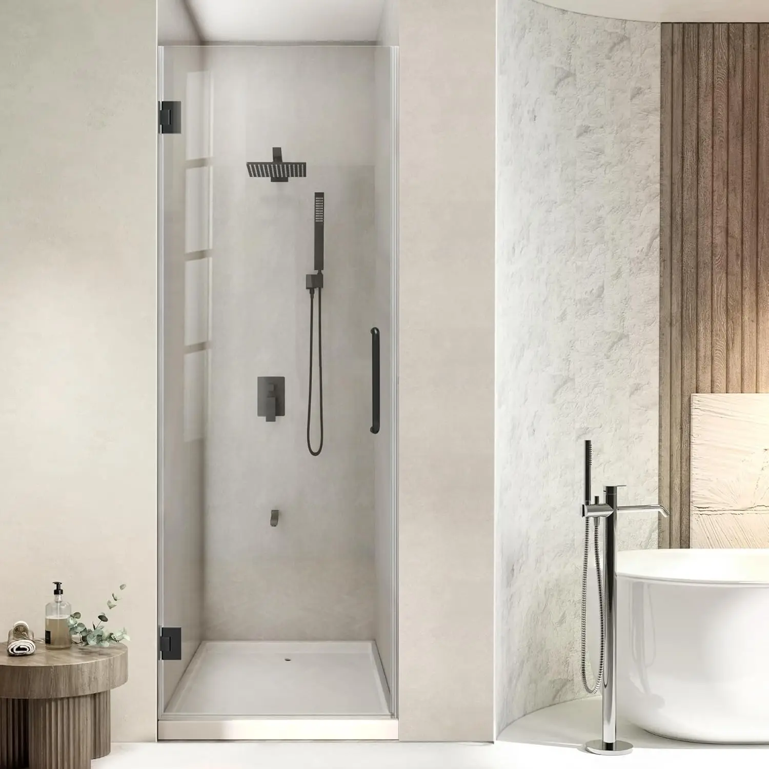 hroom Hinged Shower Glass Door - 28