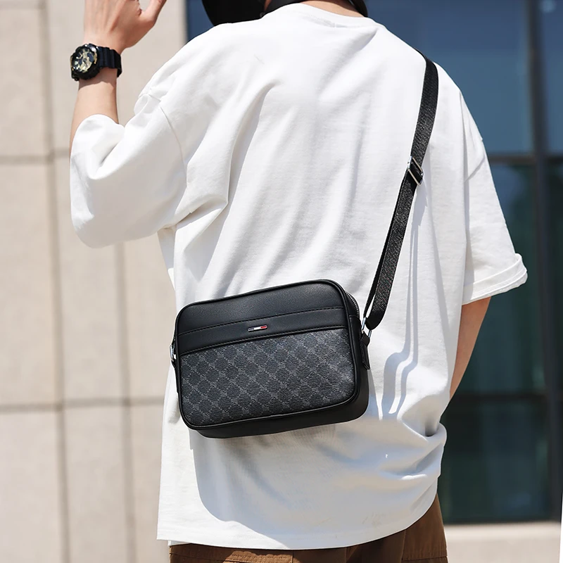 2024 New Designer Crossbody Bag for Men Bags Phone Fashion Shoulder Bag Luxury Brand Man Messenger Bag Leather Male Sling Bag