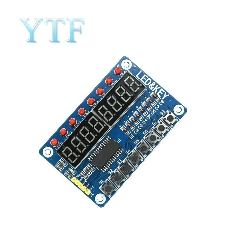 TM1638 Module Key Display For AVR New 8-Bit Digital LED Tube 8-Bit