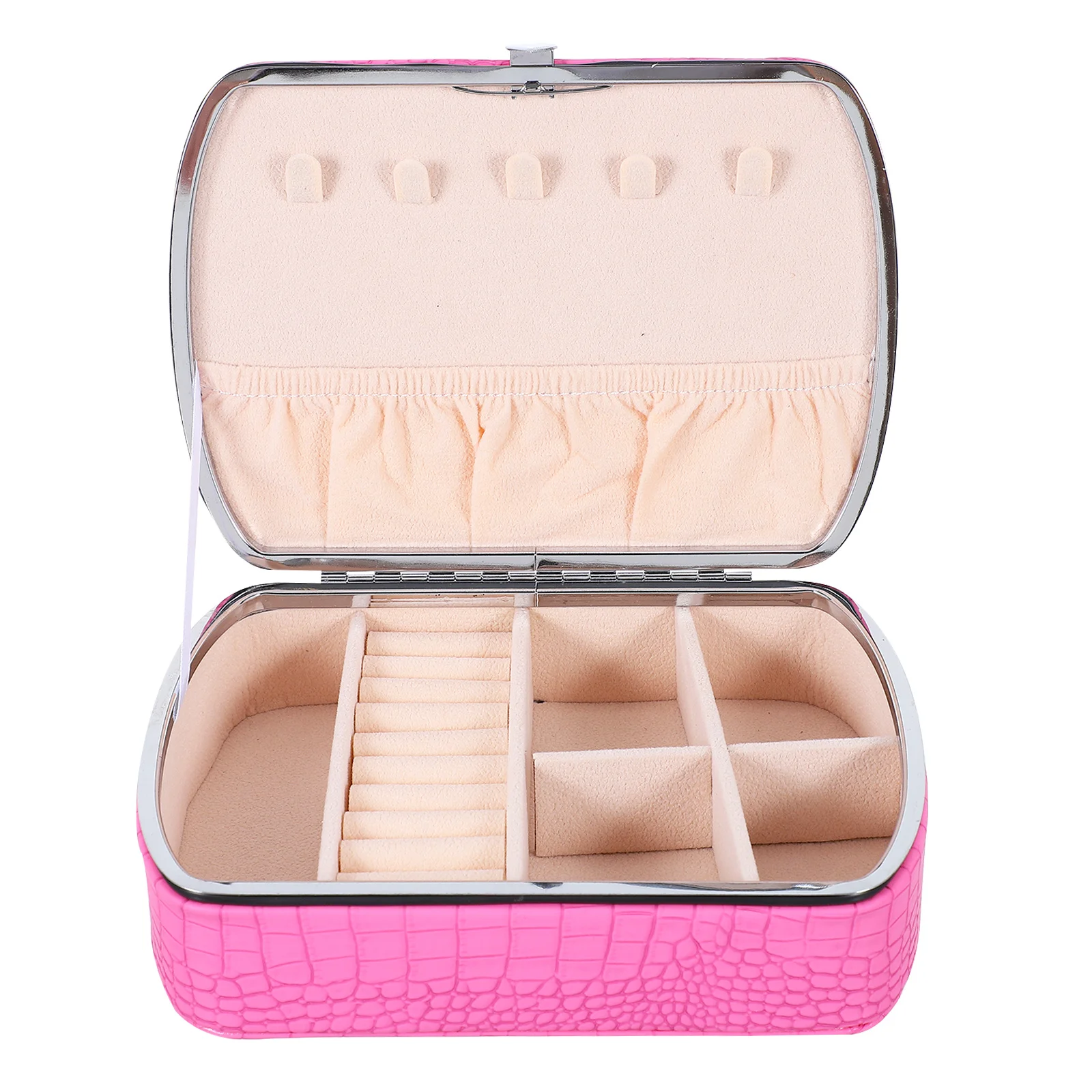 

1Pcs Storage Box for Jewelry Large Capacity PU Material Fine Workmanship Travel Home Drawer Cabinet Use Case Jewelry Case