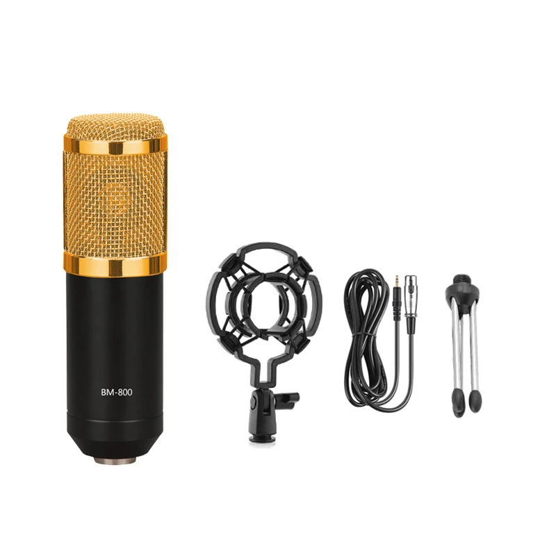 Dieci articoli TLF Xtuga BM800 Condensatore professionale o Attrezzatura 3,5 mm Wired Studio Trasmissione Canto Streaming live Micropho