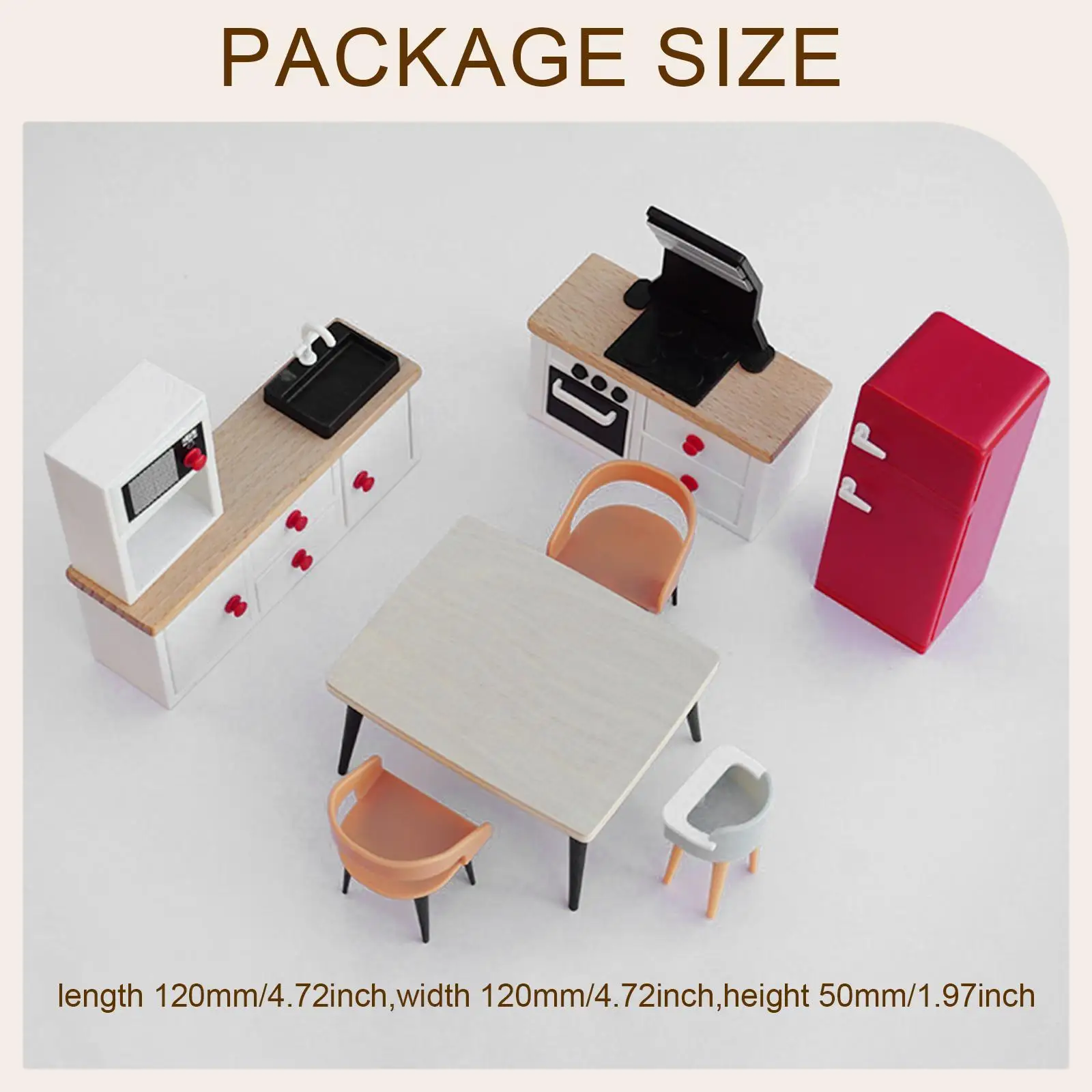 Ensemble de meubles miniatures pour maison de poupée, jouets, réfrigérateur, partie de bricolage, décor de maison de poupée, jouet de jeu pour garçons
