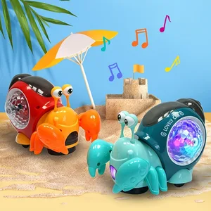 Escape Crawling Crab Toy com sons de música e luzes, Tummy Time Baby Toys, Sensoriamento, Caminhada interativa, Dança 6 principais vendas boneco que anda - №2