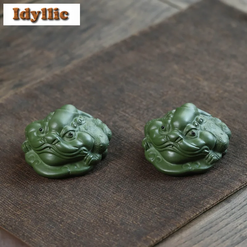 

Yixing Zisha Wealth-attracting Pixiu Lingzhi Tea Pet Aesthetic Exquisite Miniatures Tea Figurine Play Toys Tea Statue Ornaments
