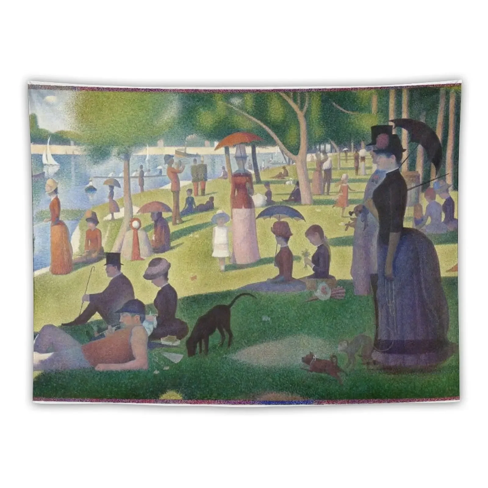 

Seurat Sunday Tapestry Room Decore Aesthetic Bed Room Decoration Wall Tapestries Tapestry