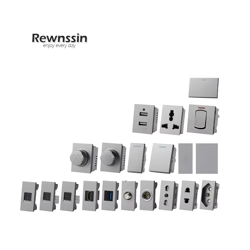 

Серия T1-разъем «сделай сам», бразильская розетка, модуль питания + телевизор RJ45 Cat6, USB-разъем для передачи данных HDMI, аксессуары, комбинированная розетка