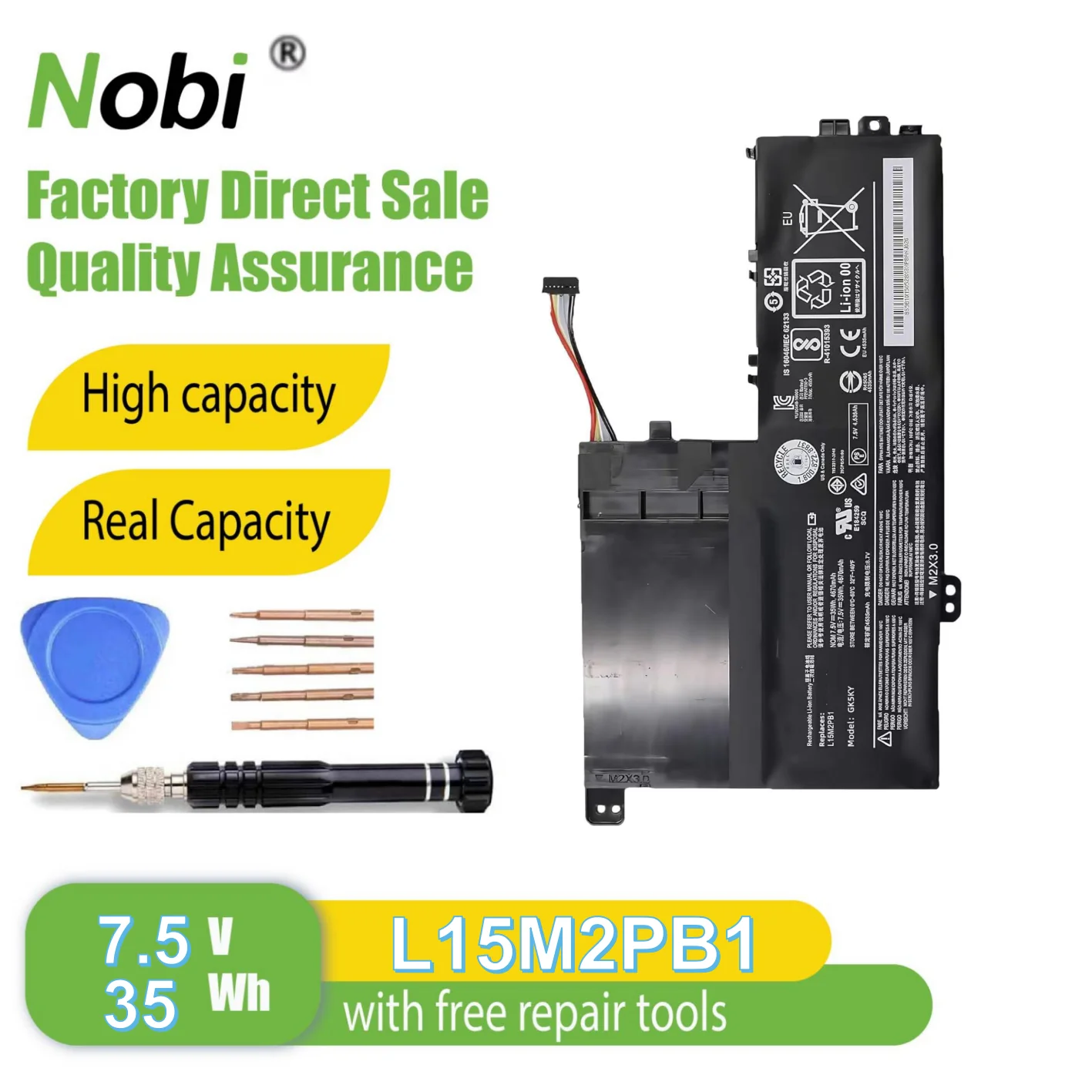 Nobi L15M2PB1 L15L2PB1 L15C2PB1 L15M3PB0 L15L3PB0 L15C3PB1 battery for Lenovo IdeaPad 330S-14IKB 330S-15ARR 330S-15IKB