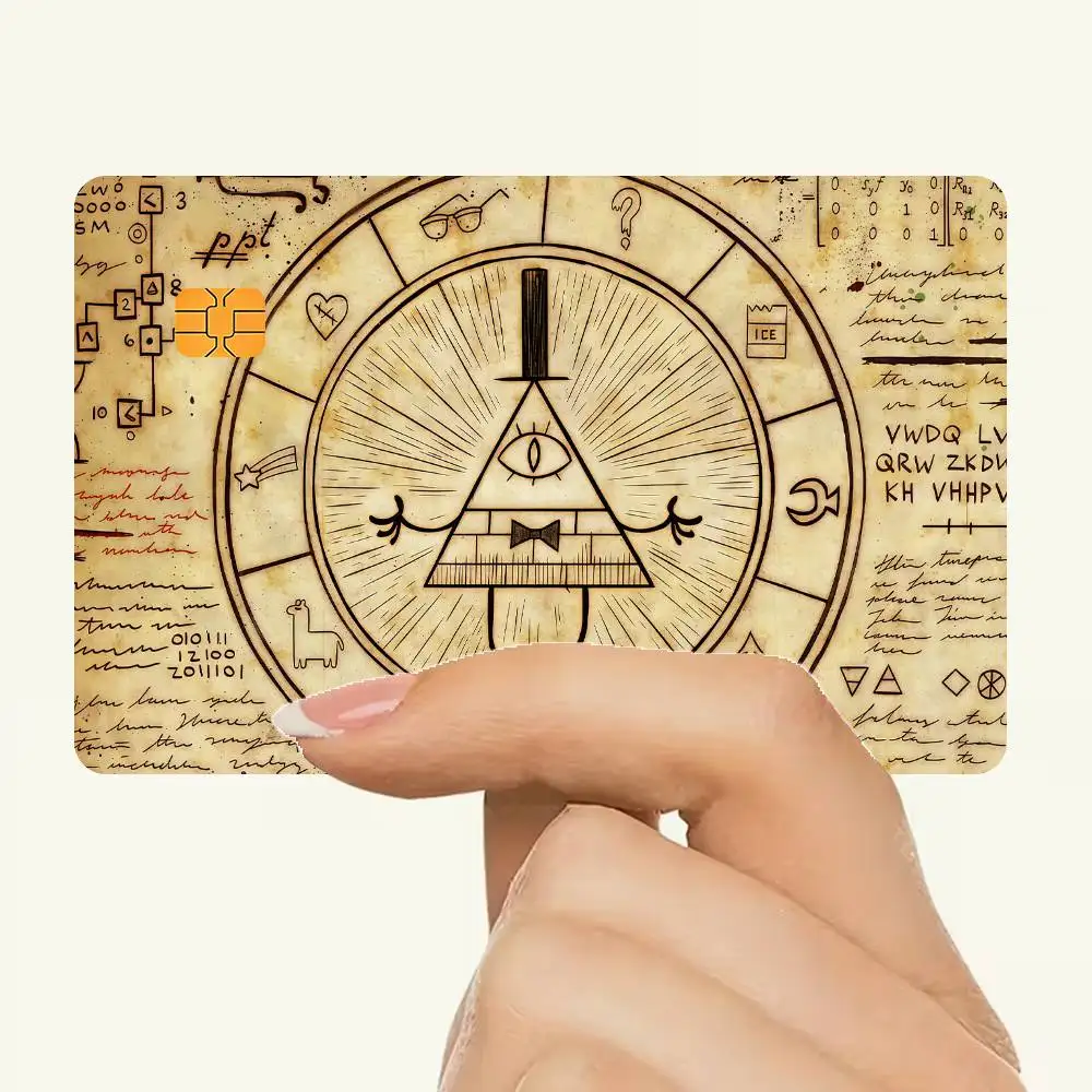 Anime B-Bill Waterproof Skin Protector Stickers For C-Cipher Bank Cards Credit Cards Debit Cards Public Transport Cards