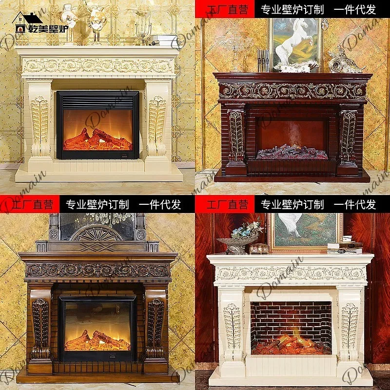 Dd Foshan Factory Direct Electric Fireplace Insert Heater Realistic Flame Energy Saving Decorative