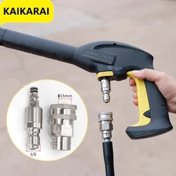 Karcher aksesuarları için dolaşma önleyici adaptör hızlı bağlantı yüksek basınçlı su tabancası 3/8 hızlı bağlantı ile yüksek basınçlı temizleyici