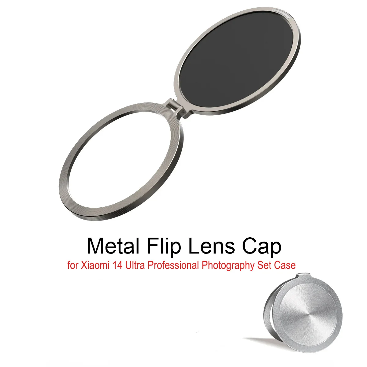 

Металлическая откидная крышка объектива для Xiaomi 14 Ultra, чехол для профессионального фотосъемки