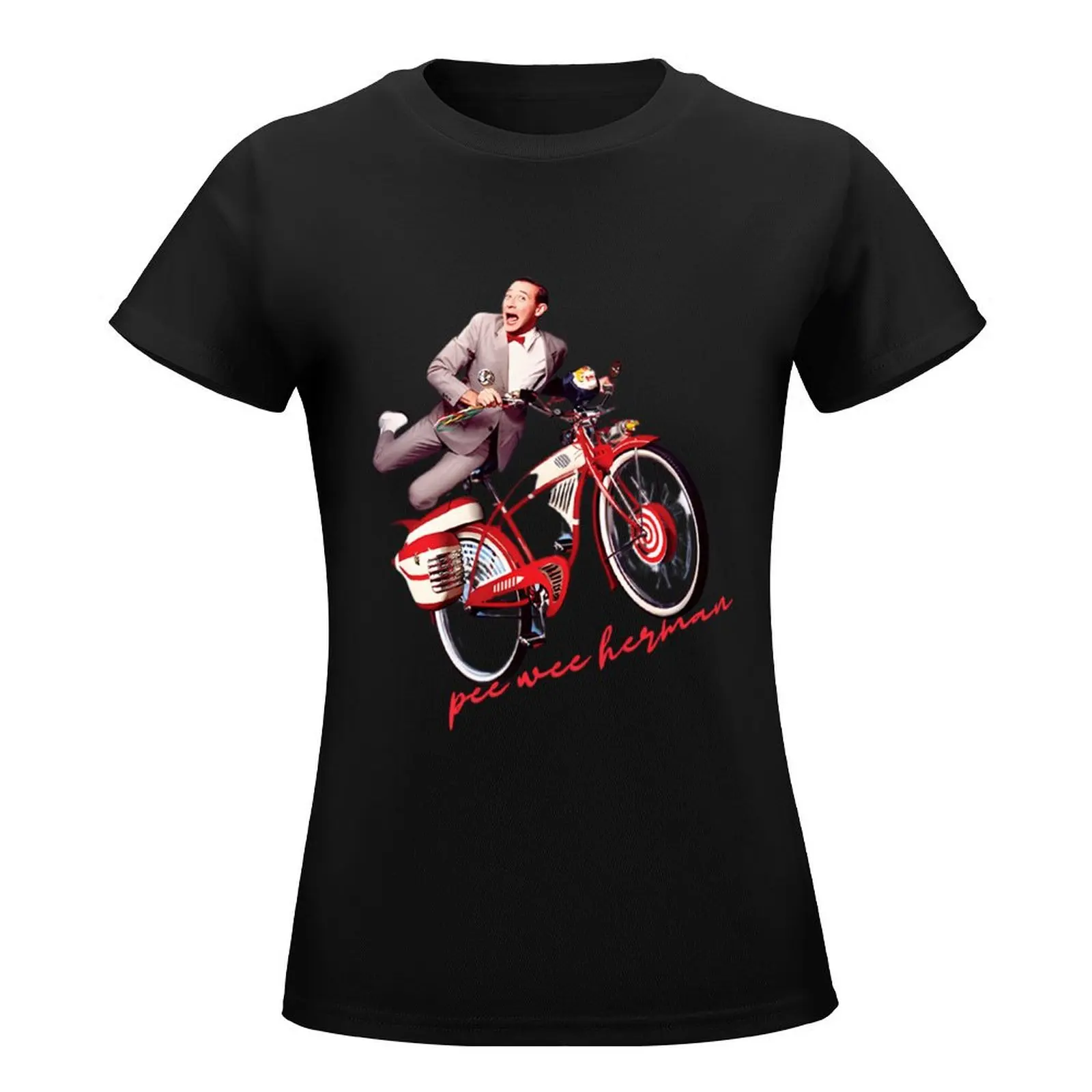 pee wee herman,pee wee T-Shirt lady clothes animal print plus size tops new edition t shirts for Women