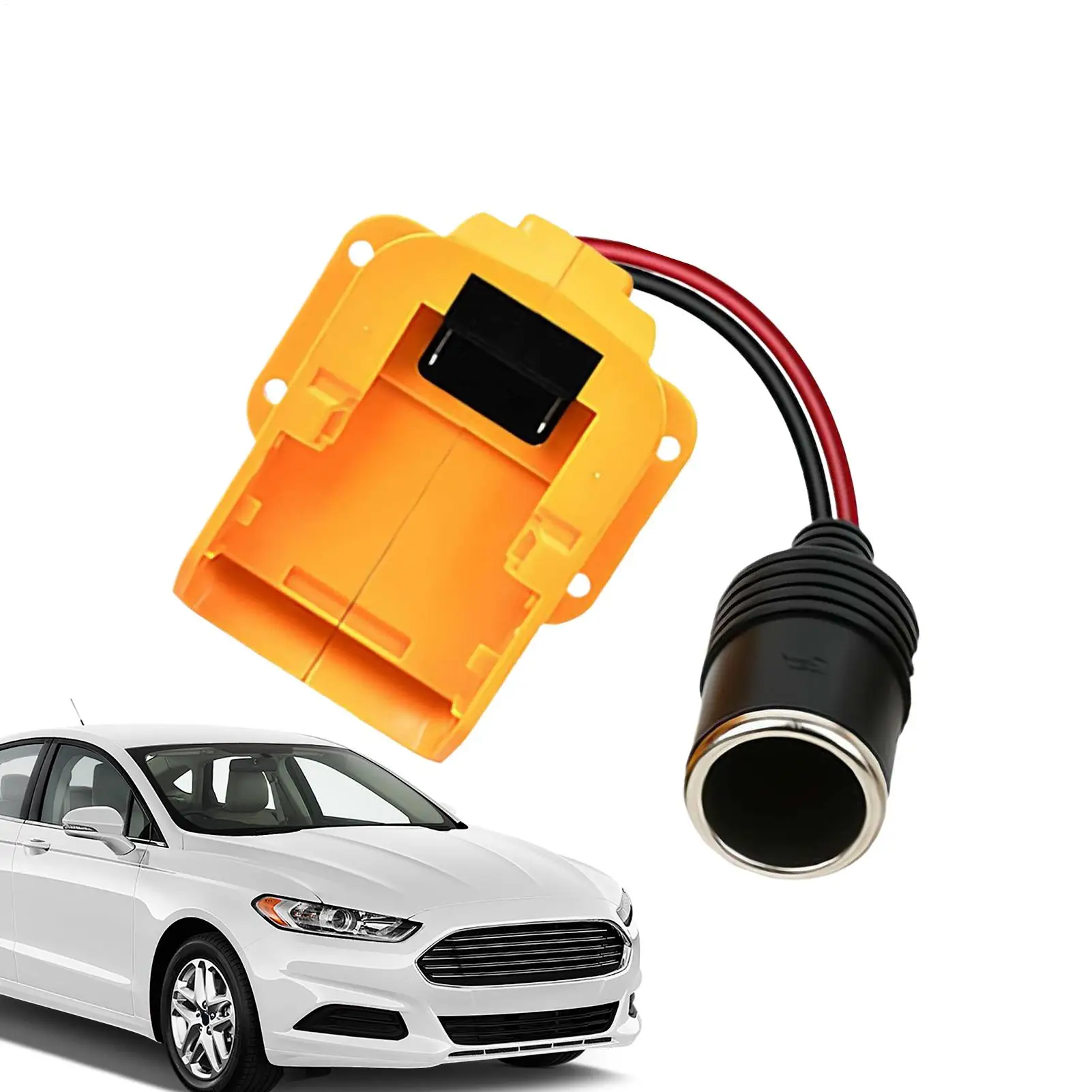 Car Charger Adapter 18V-20V Shock-Resistant Female Car Socket Adapter For Trailer RV Truck Automotive Sedan Pickup Smartphone