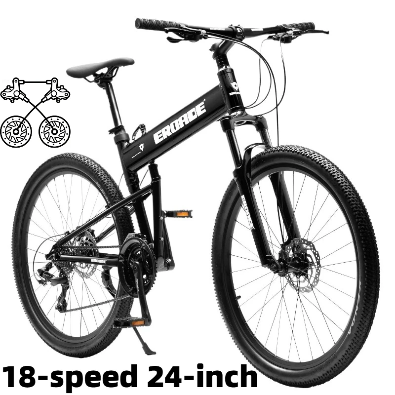 

Складной горный велосипед с гидравлическими дисковыми тормозами, легкий скоростной велосипед для взрослых, мужчин, женщин и молодежи