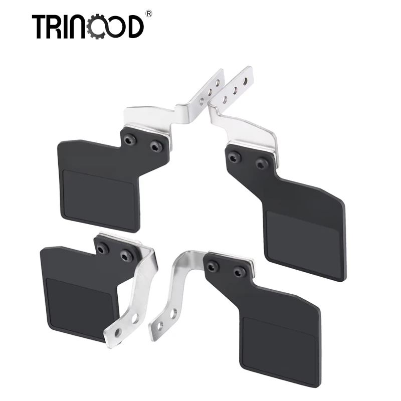 

TRINOOD Aluminum Front & Rear Fender Mud Flap Mudflaps Mudguard Fender Metal Bracket for 1/18 RC Crawler Car TRX4-M Defender