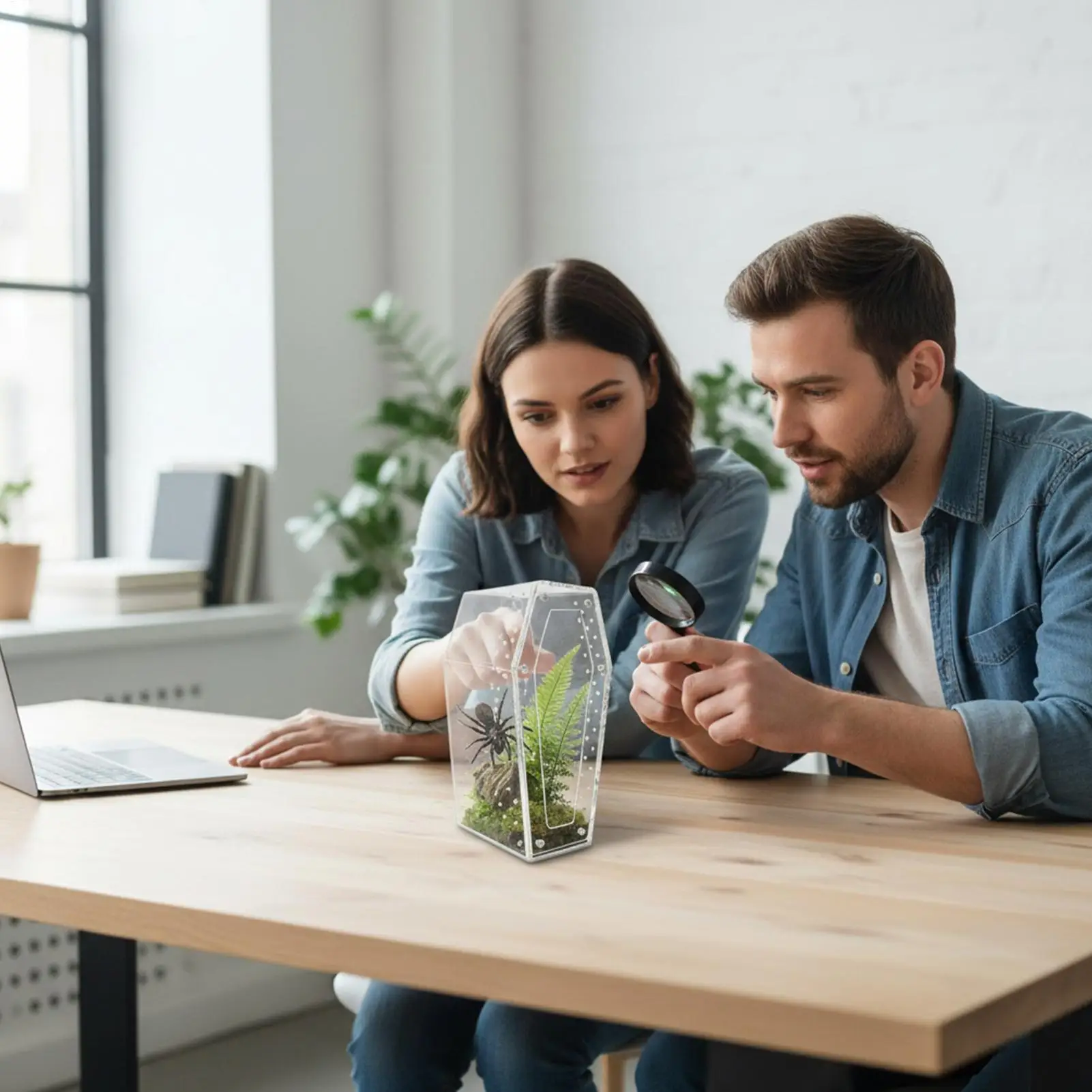 

Jumping Spider Habitat Clear Acrylic Reptile Habitat Praying Mantis Enclosure For Keepers Nature Lovers Educators Hobbyists