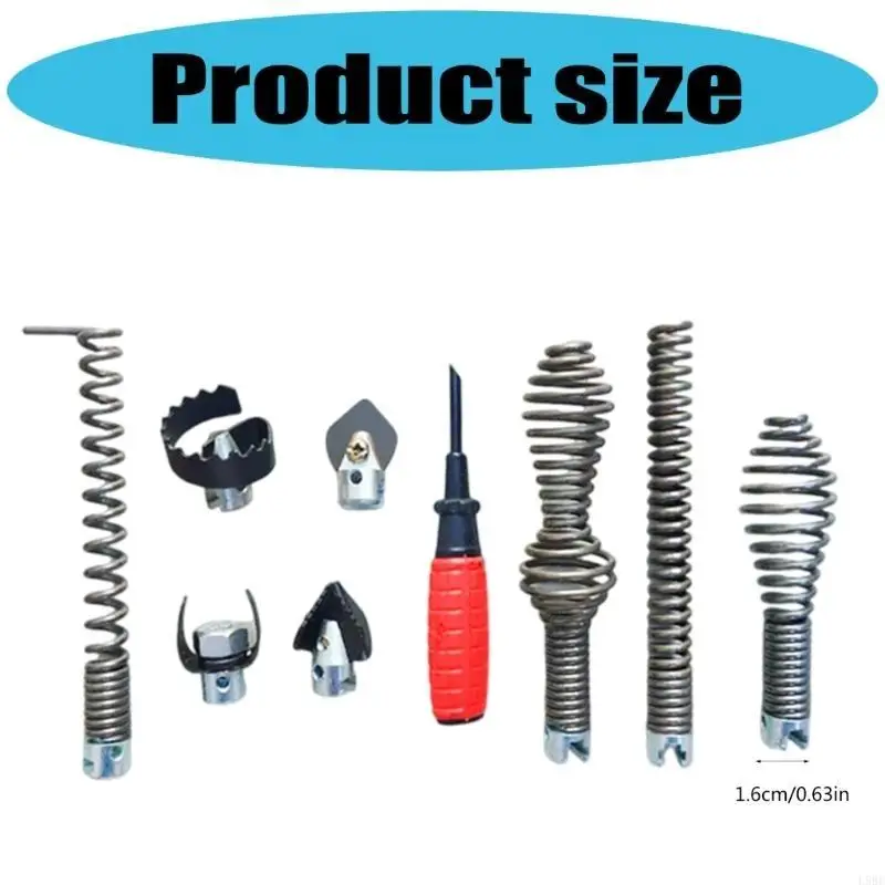 

L9BE 16mm Pipe Cleaning Drain Cleaner Cutter Head Set for Effective Clog Resolution