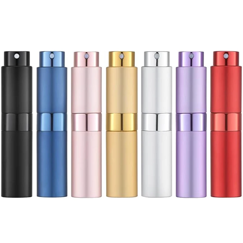 1 Unidade Frasco Spray de Viagem Miniatura 8ml para Perfume, Colônia e Batom, Atomizador Recarregável, Recipiente Vazio para Amostras de Fragrâncias