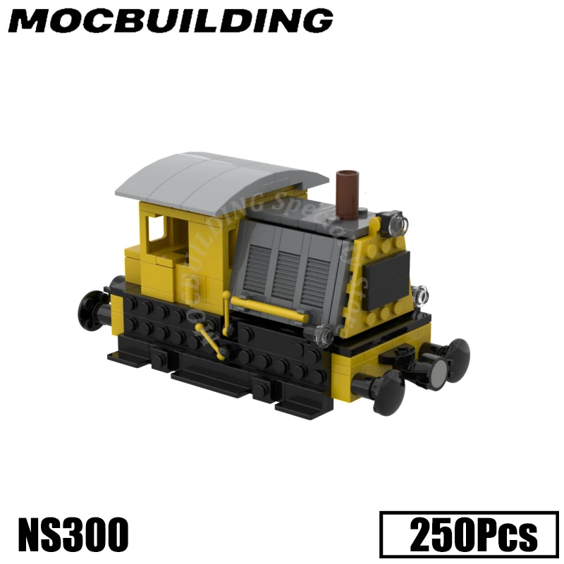 Diesel-Electric Locomotive NS300 Train Model City Vehicle Accessories MOC Building Blocks Bricks Display Gift