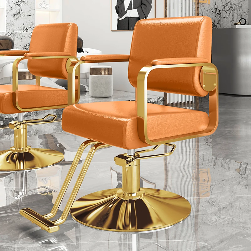 

Support Swivel Barber Chair Salon Luxury Professional Comfortable Chair Foot Rest Classic Sedia Barbiere Barbershop Furniture