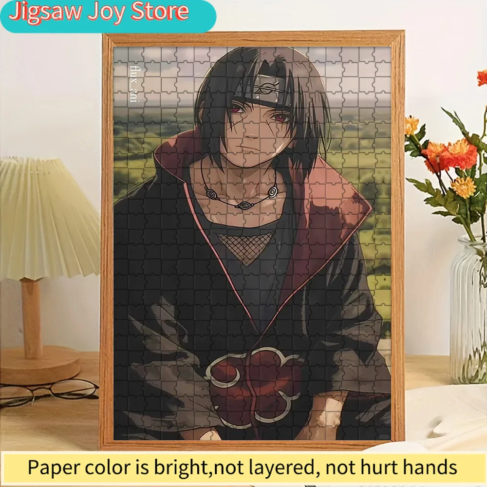 

Аниме-пазл с портретом Учихи Итачи в стиле Акацуки с Sharingan, из высококачественной плотной бумаги, HD-качество, мягкий натуральный ландшафт