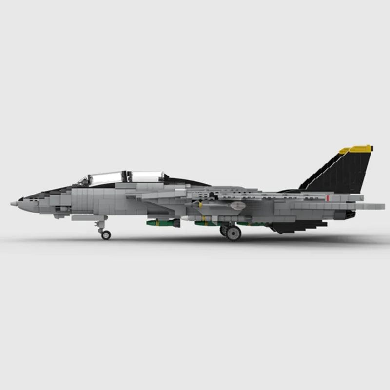 Moc Building Bricks Military Model Model F-14 Tomcat Fighter Technology Modular Blocks Gifts Toys For Children DIY Sets Assembly