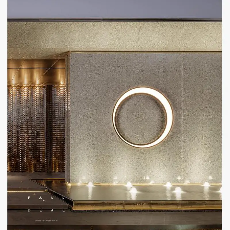 Novelty Moon Wall Light LED Courtyard Garden commercial Exterior lighting Villa corridor Waterproof led strip Outdoor wall Lamp