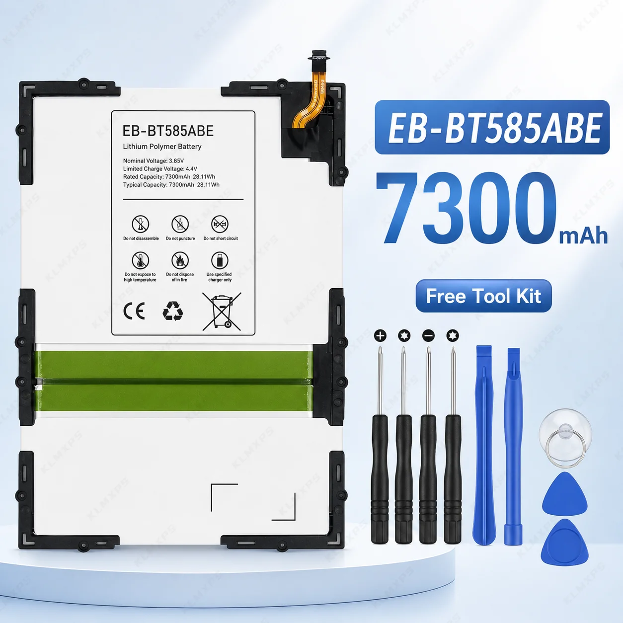 Premium 7040mAh EB-BT725ABU Replacement Battery for Samsung Tab S5e T725C T835 T825 T585 - CE/RoHS Certified