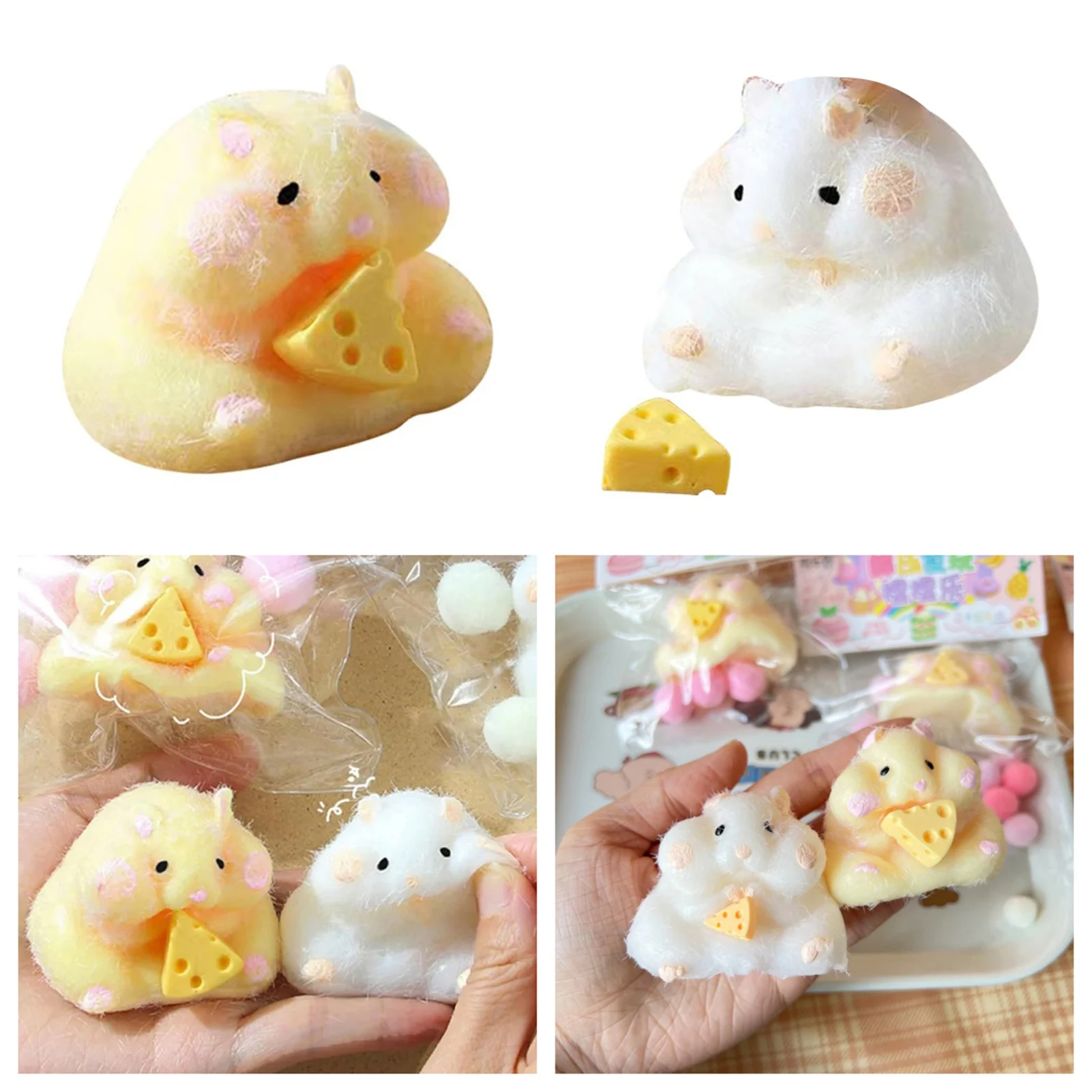 

New Hot Funny Hamster Anti-stress Squeeze Toys Creative Stress Relieving Slow Rebound Sensory Toys for Kids Birthday Children's