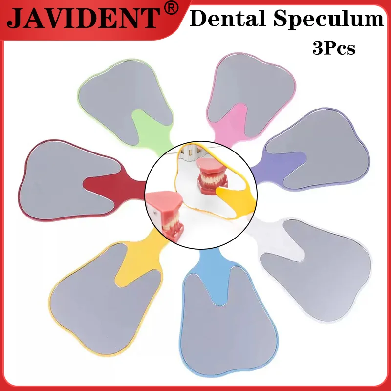 

JAVIDENT 3 шт. стоматологическое ручное стеклянное зеркало портативное оральное стоматологическое зеркало стоматологические материалы