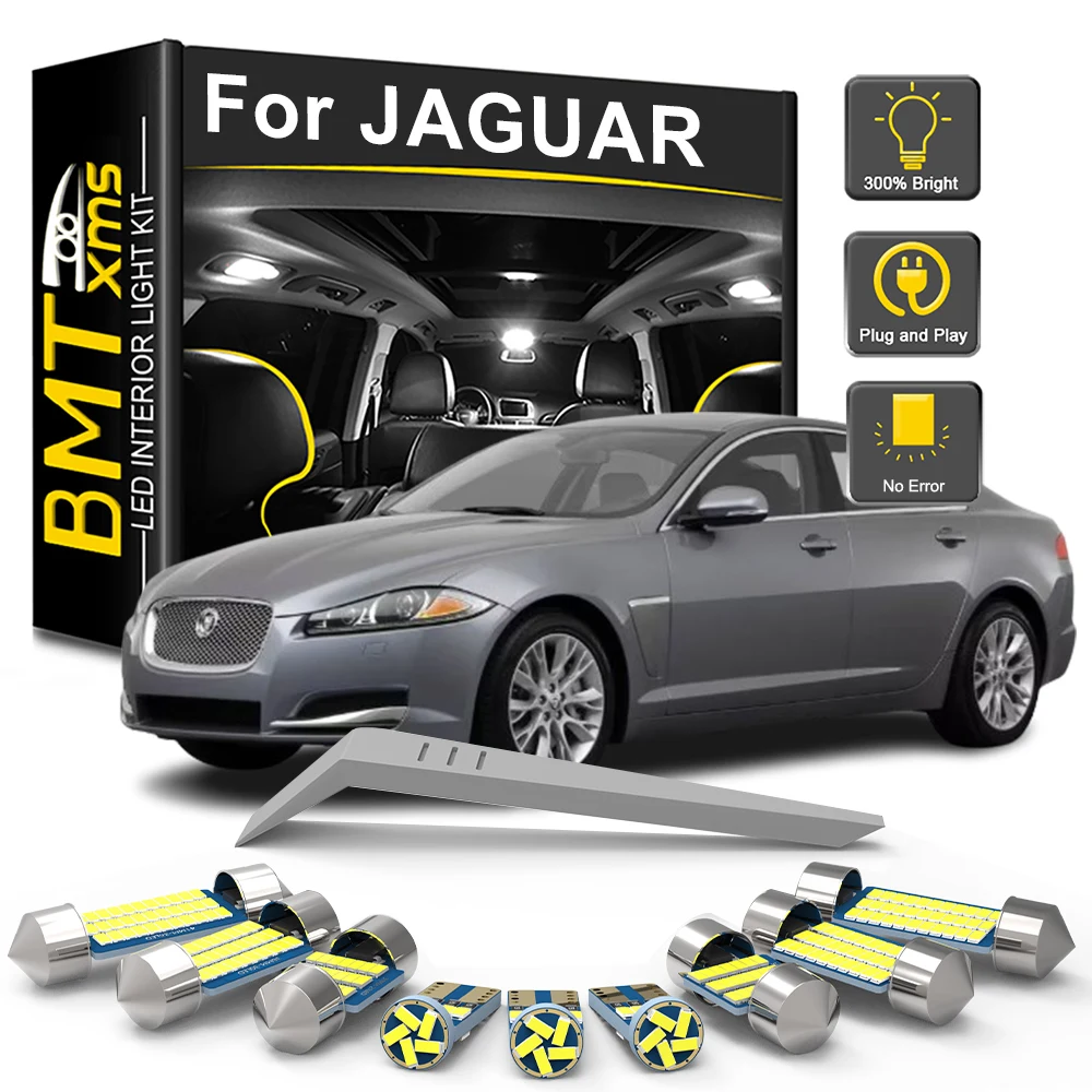 BMTxms LED Interior Light Kit For Jaguar XF XFR XJ XJ6 XJ8 XJ12 XJR XJL XK XK8 XKR X150 X250 X350 X351 S-Type X-Type X204 X206