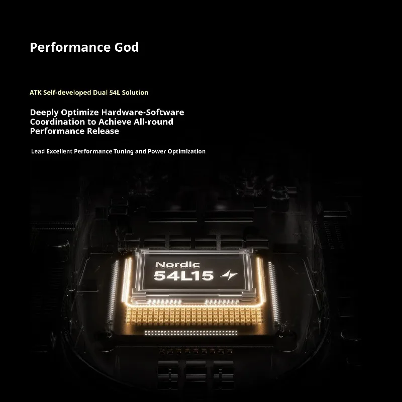 ATK A9 Ultimative kabellose Maus Paw3950/Paw3395 8 kHz Nano-Eisbeschichtung Gaming-Mäuse mit geringer Latenz Leichtes PC-Zubehör Geschenke