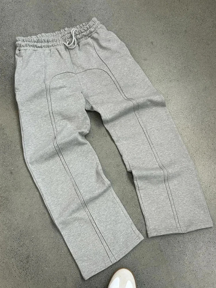 

Spring and Autumn unisex casual pants, hip-hop streetwear, loose hanging solid color pants, fashionable loose casual pants