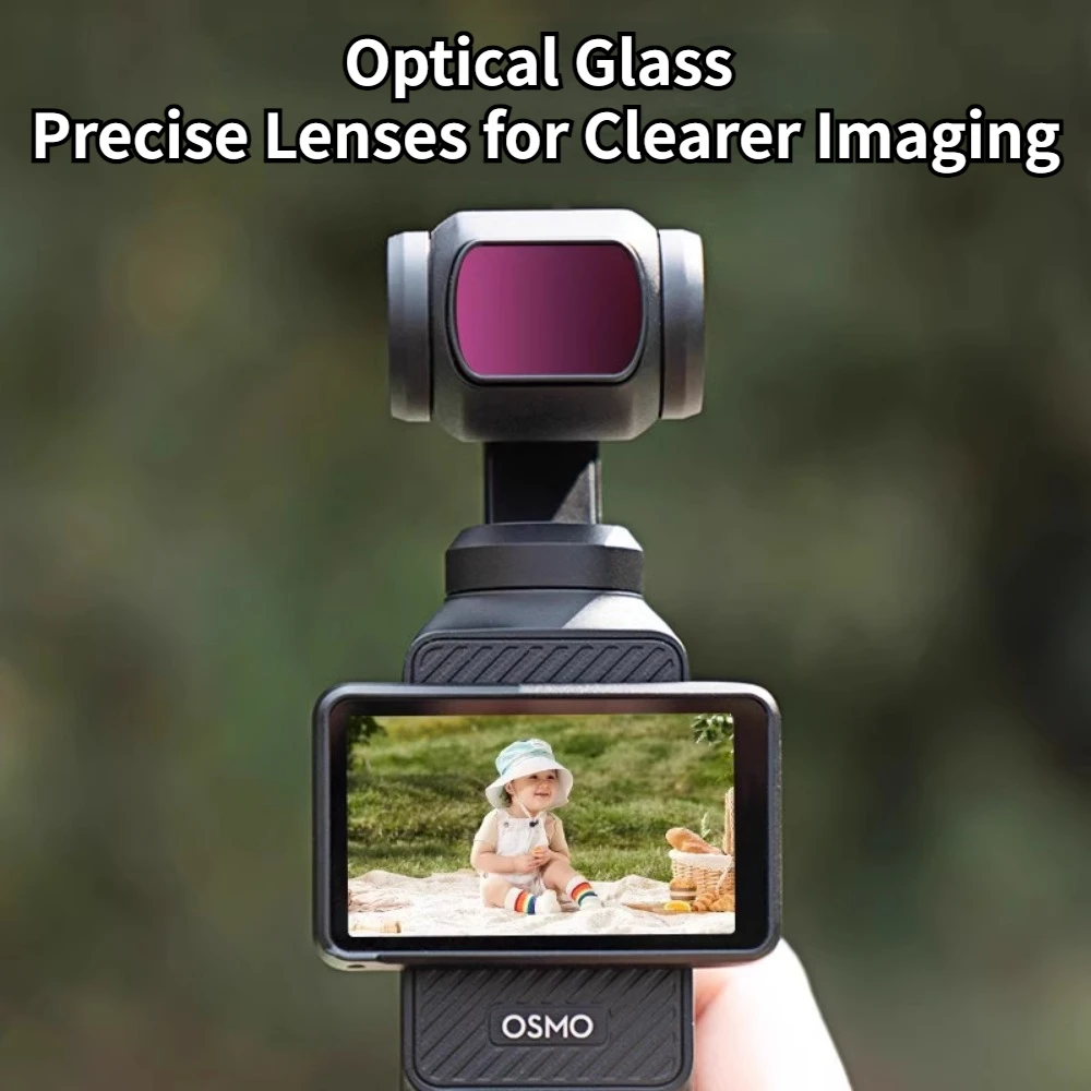 Filtros de lentes magnéticos para cámara DJI Osmo Pocket 3, depósitos UV suaves negros, filtros gran angular, accesorios para cámaras deportivas