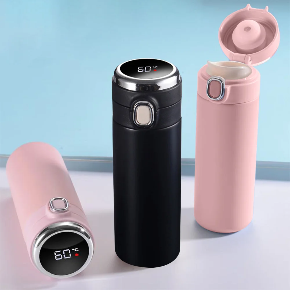 420ML Smart Digital Thermos Cup Keep Cold and Heat Thermal Water Bottle Temperature Display Preservation Leak-proof Vacuum Flask