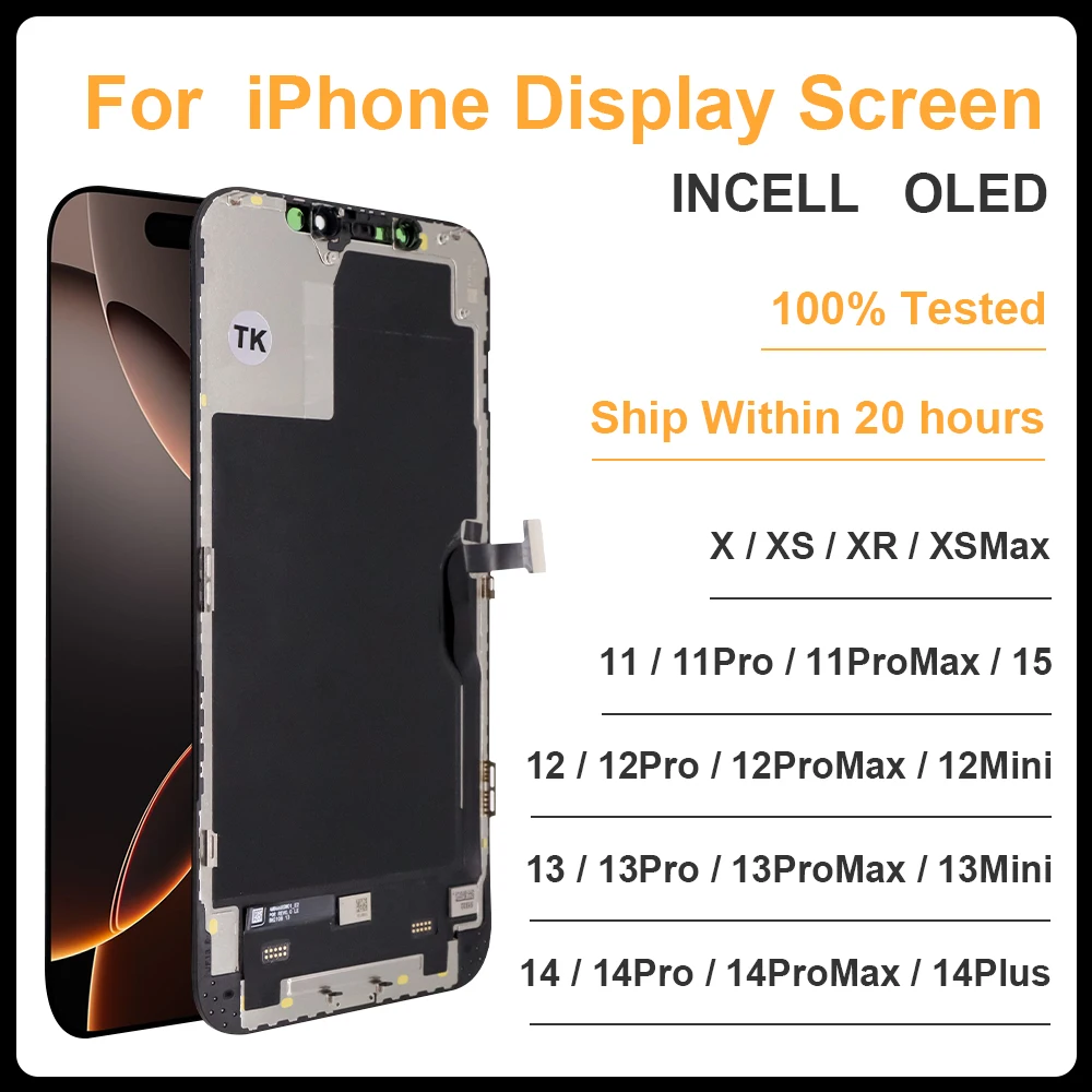 High quality AAA incell LCD For iPhone 12 12Pro Max Display Touch 12mini Screen Replacement Digitizer Assembly Repair parts