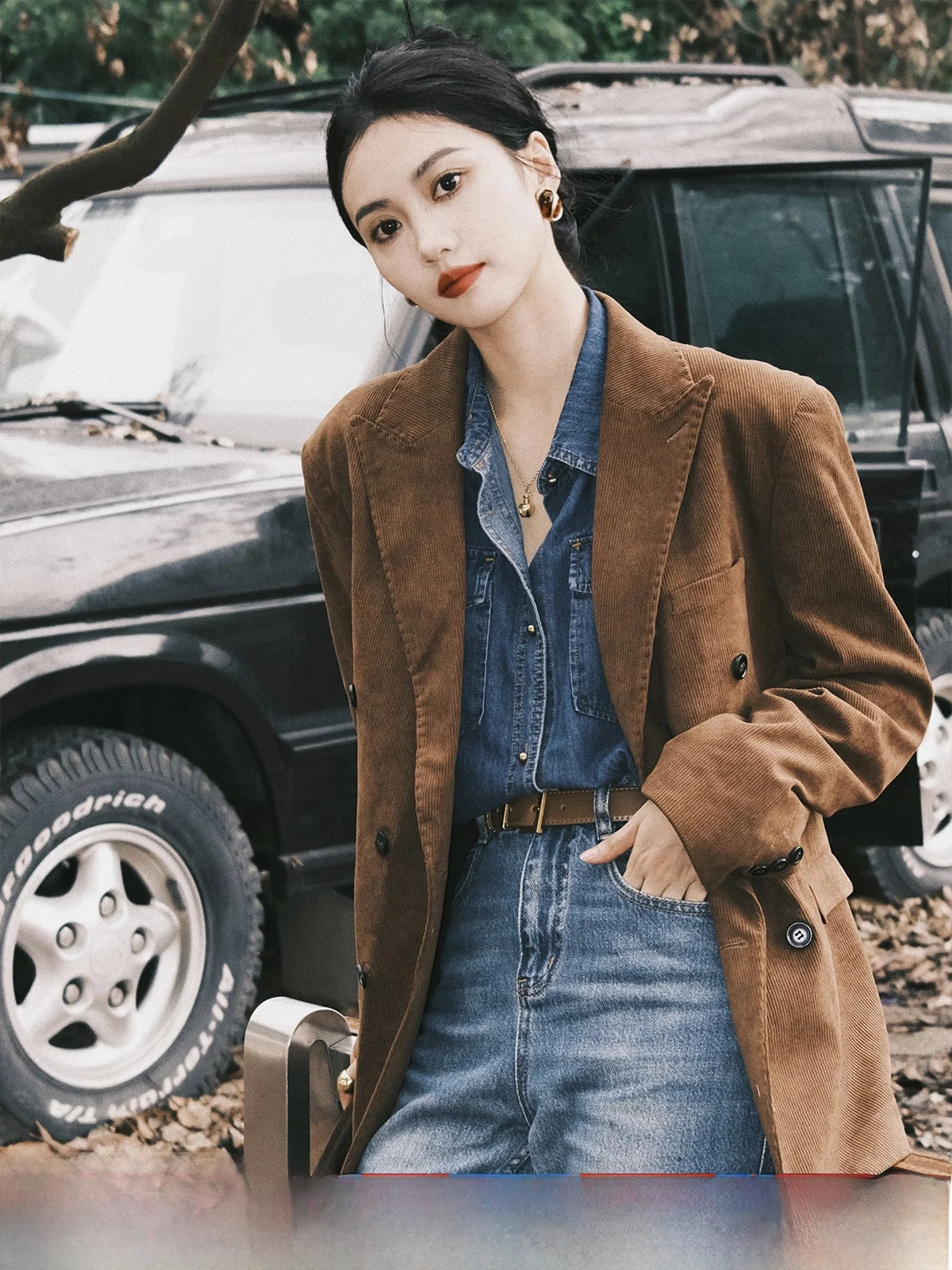 

Женский вельветовый пиджак TAIYANG в винтажном гонконгском стиле, свободного кроя, средней длины, для офиса и повседневной носки, весенняя модная коллекция