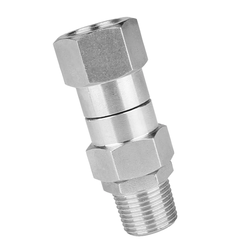 1 Piece High Pressure Washer Swivel Joint 3/8 Inch Pressure Washer Hose Fittings 360 Degree Rotation Connector