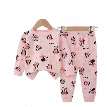 Leuke Minnie Kleine Meisje Set 2024 Kinderen Cartoon Baby Meisjes Kleding Lente Baby Jongens Kleding Peuter Print Kinderkleding set