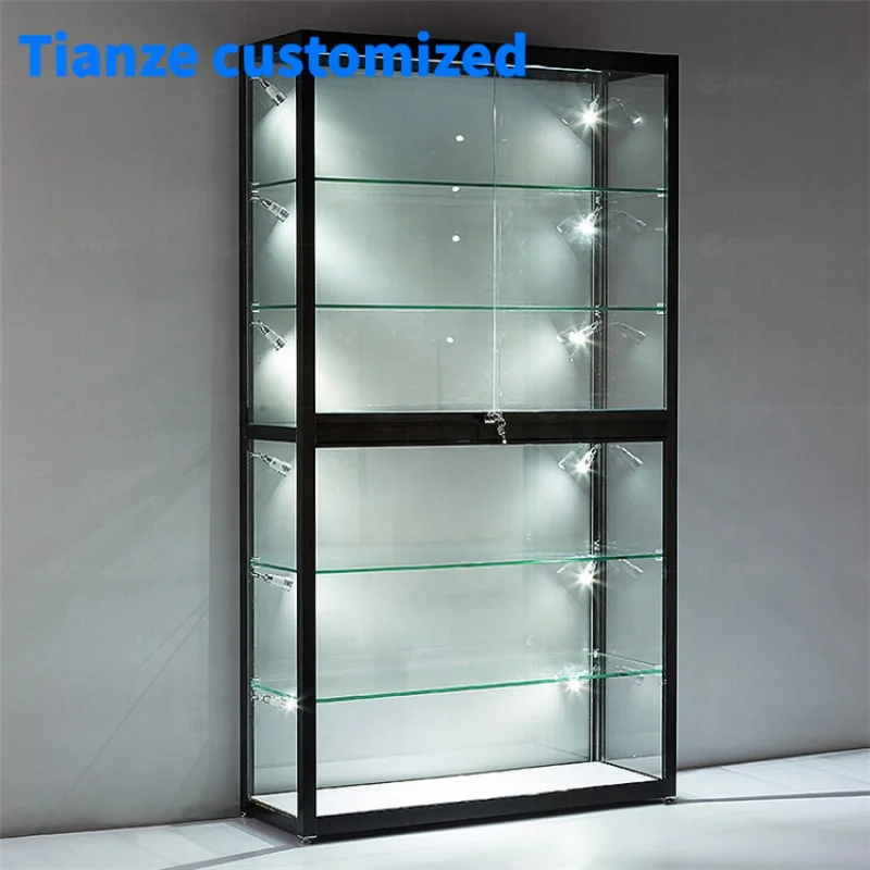 (Customized) fashional glass commercial display showcase retail display counter